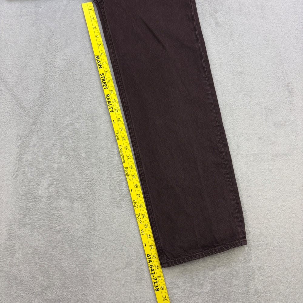 AGOLDE Jeans Womens 26x28 Brown Wide Leg High Rise Relaxed Denim Baggy - Picture 9 of 13